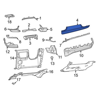 Jeep OE - Right Upper Instrument Panel Pad