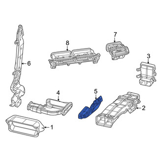 Jeep OE - Rear Right Lower Instrument Panel Air Duct