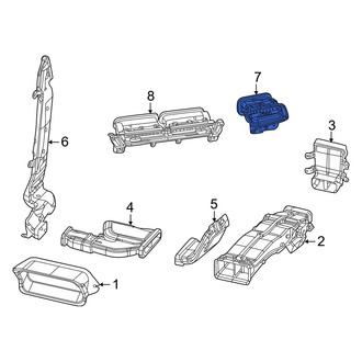 Jeep OE - Center Right Dashboard Air Vent