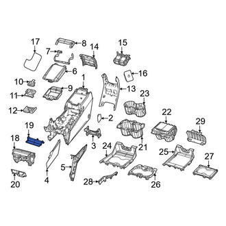 Jeep OE - Front Console Mat
