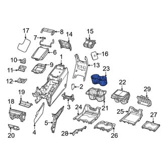 Jeep OE - Front Console Mat