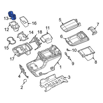 Jeep OE - Front Console Mat