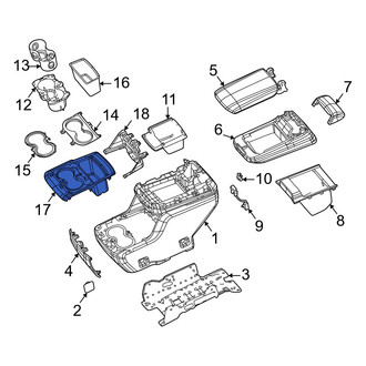 Jeep OE - Rear Upper Console Trim Panel