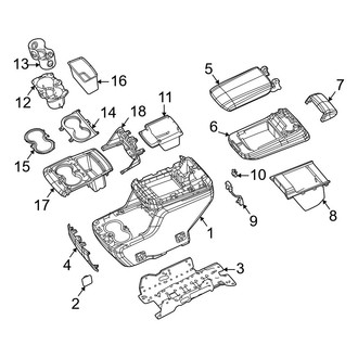 Jeep OE - Rear Console (Full Console)