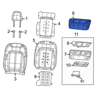 Jeep OE - Center Left Seat Cover