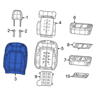 Jeep OE - Center Left Seat Back Cushion Cover