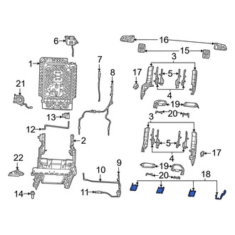 Jeep OE - Seat Track Cover