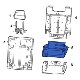 Jeep OE - Center Left Seat Cover
