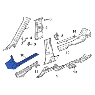 Jeep OE - Left Kick Panel Trim