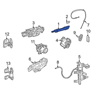 Jeep OE - Front Left Outer Exterior Door Handle