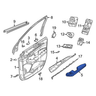 Jeep OE - Rear Left Door Panel Insert