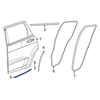Jeep OE - Rear Lower Door Seal