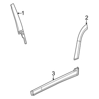 Jeep OE - Rear Door - Exterior Trim
