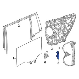 Jeep OE - Rear Right Window Regulator Guide
