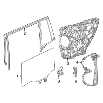 Jeep OE - Rear Door - Glass & Hardware
