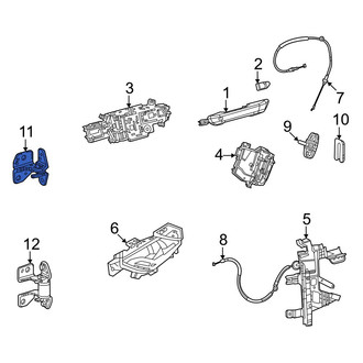Jeep OE - Rear Right Lower Door Hinge