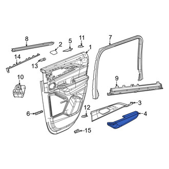 Jeep OE - Rear Right Door Panel Insert