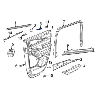 Jeep OE - Rear Left Door Panel Insert