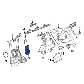 Jeep OE - Center Right Dashboard Air Vent
