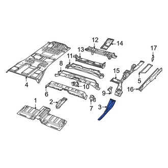 Jeep OE - Rear Right Floor Side Rail