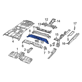 Jeep OE - Rear Center Floor Pan Crossmember