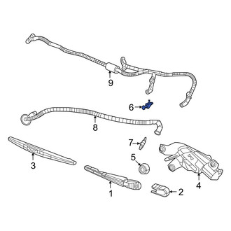 Jeep OE - Rear Back Glass Washer Nozzle