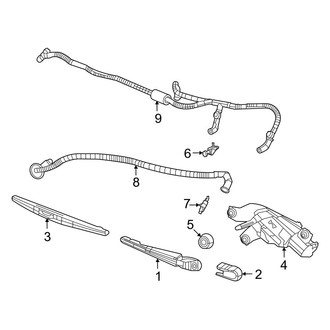 Jeep OE - Lift Gate - Wiper & Washer Components