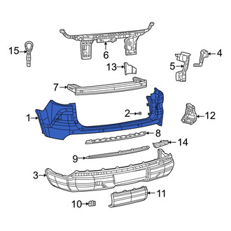 Jeep OE - Front Upper Bumper Cover