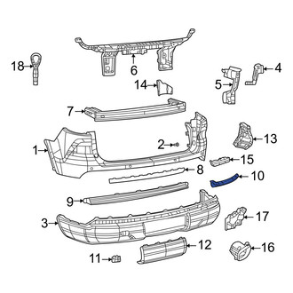 Jeep OE - Rear Right Bumper Trim