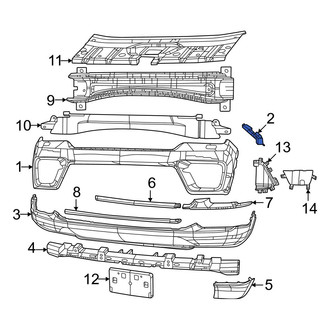 Jeep OE - Front Right Bumper Cover Bracket