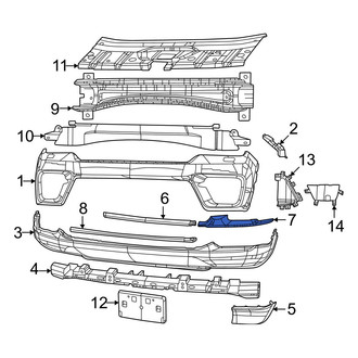 Jeep OE - Rear Right Bumper Trim