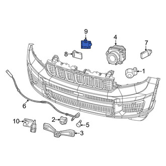 Jeep OE - Cruise Control Distance Sensor Bracket