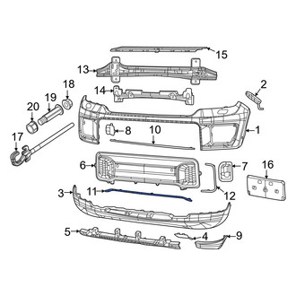 Jeep OE - Front Lower Bumper Trim