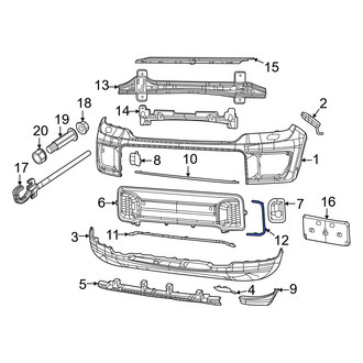 Jeep OE - Front Lower Bumper Trim