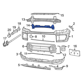 Jeep OE - Front Bumper Impact Absorber