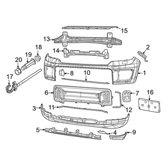 Jeep OE - Front Bumper & Grille - Bumper & Components