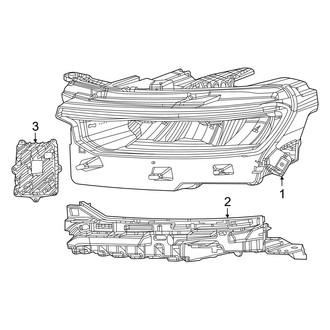 Jeep OE - Front Lamps - Headlamp Components (W/O Projector)