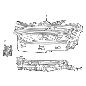 Jeep OE - Front Lamps - Headlamp Components (With Projector)