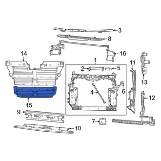 Jeep OE - Front Lower Radiator Shutter Assembly