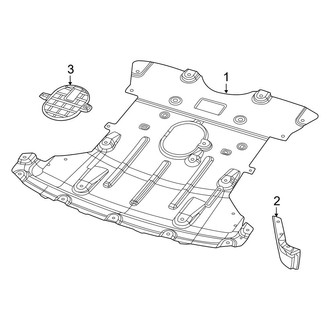 Jeep OE - Radiator Support - Splash Shields (W/O Off-Road Package)