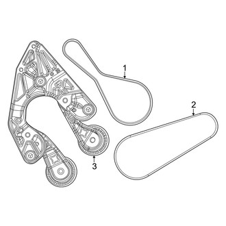 Jeep OE - Cooling - Belts & Pulleys (2.0L)
