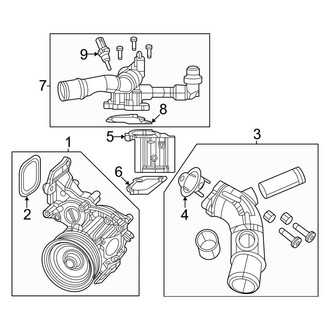 Jeep OE - Cooling - Water Pump (Main), (2.0L)