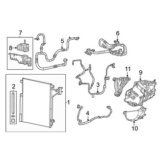 Jeep OE - Air Conditioner & Heater - Condenser, Compressor & Lines (2.0L)