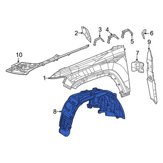Jeep OE - Front Right Fender Splash Shield