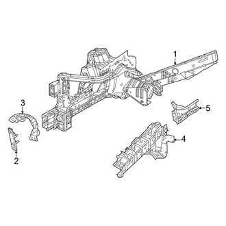Jeep OE - Fender - Structural Components & Rails (Altitude / Laredo / Limited / Overland / Summit / Summit Reserve / Trailhawk)