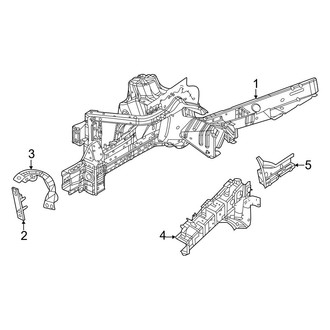 Jeep OE - Fender - Structural Components & Rails (4xe / Overland 4xe / Summit 4xe / Summit Reserve 4xe / Trailhawk 4xe)