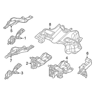 Jeep OE - Exhaust System - Heat Shields (3.6L)