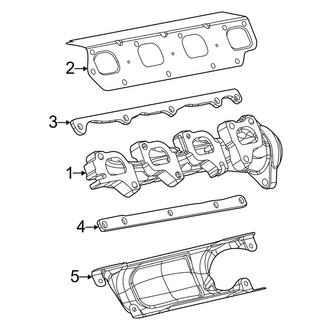 Jeep OE - Exhaust System - Exhaust Manifold (5.7L)