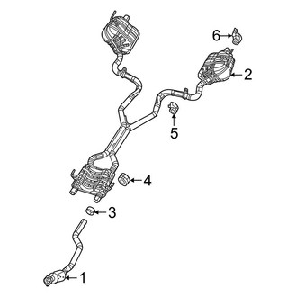 Jeep OE - Exhaust System - Exhaust Components (5.7L)