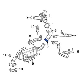 Jeep OE - Exhaust Gas Recirculation (EGR) Tube Clamp